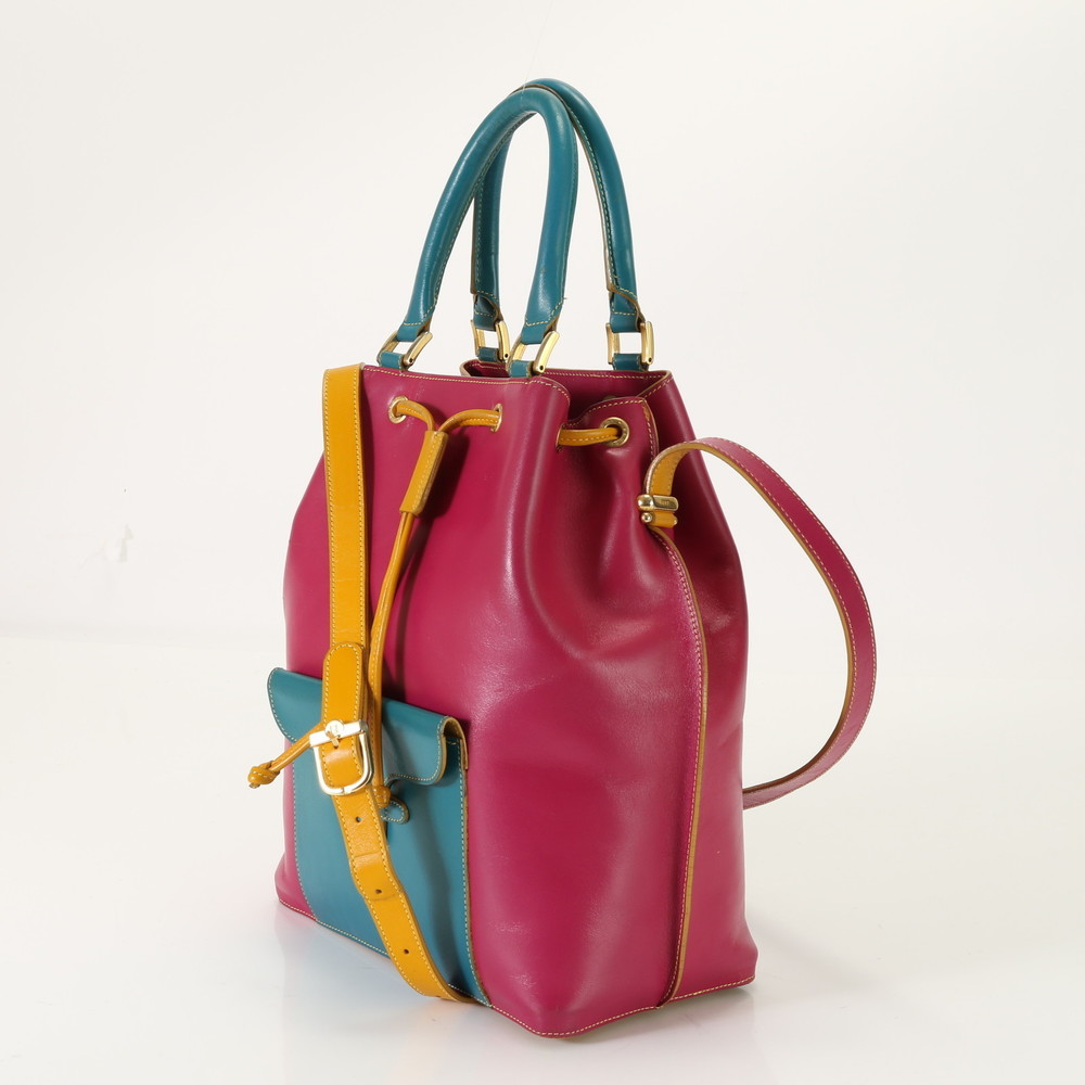 Fendi Leather Shoulder Bag Tote Pink AET - Picture 3 of 15
